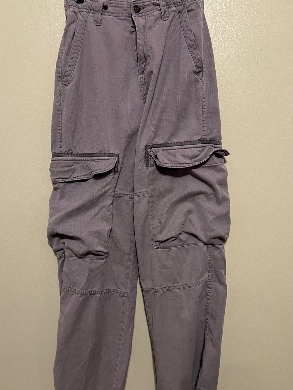 Arizona Jean Company Wide-Leg Cargo Pants in Light Purple